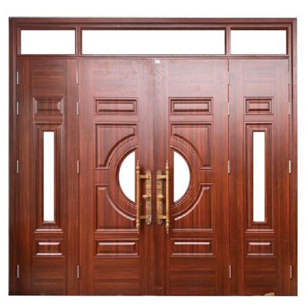 Cửa Thép Vân Gỗ 4 Cánh TA-4L-H4 (khoét kính)-H4A (khoét kính)